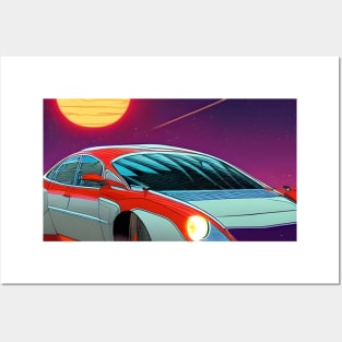 Solar Space Car Posters and Art